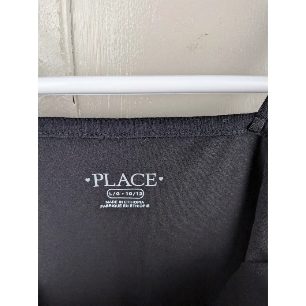The Childrens Place Girls Black Camisole Adjustable Straps Size L 10-12 NWT